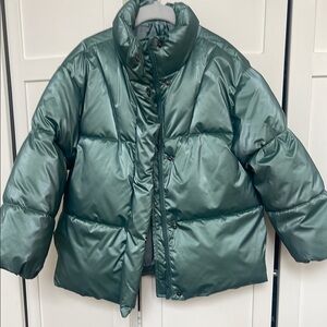 Zara Kids Teal Puffer Jacket